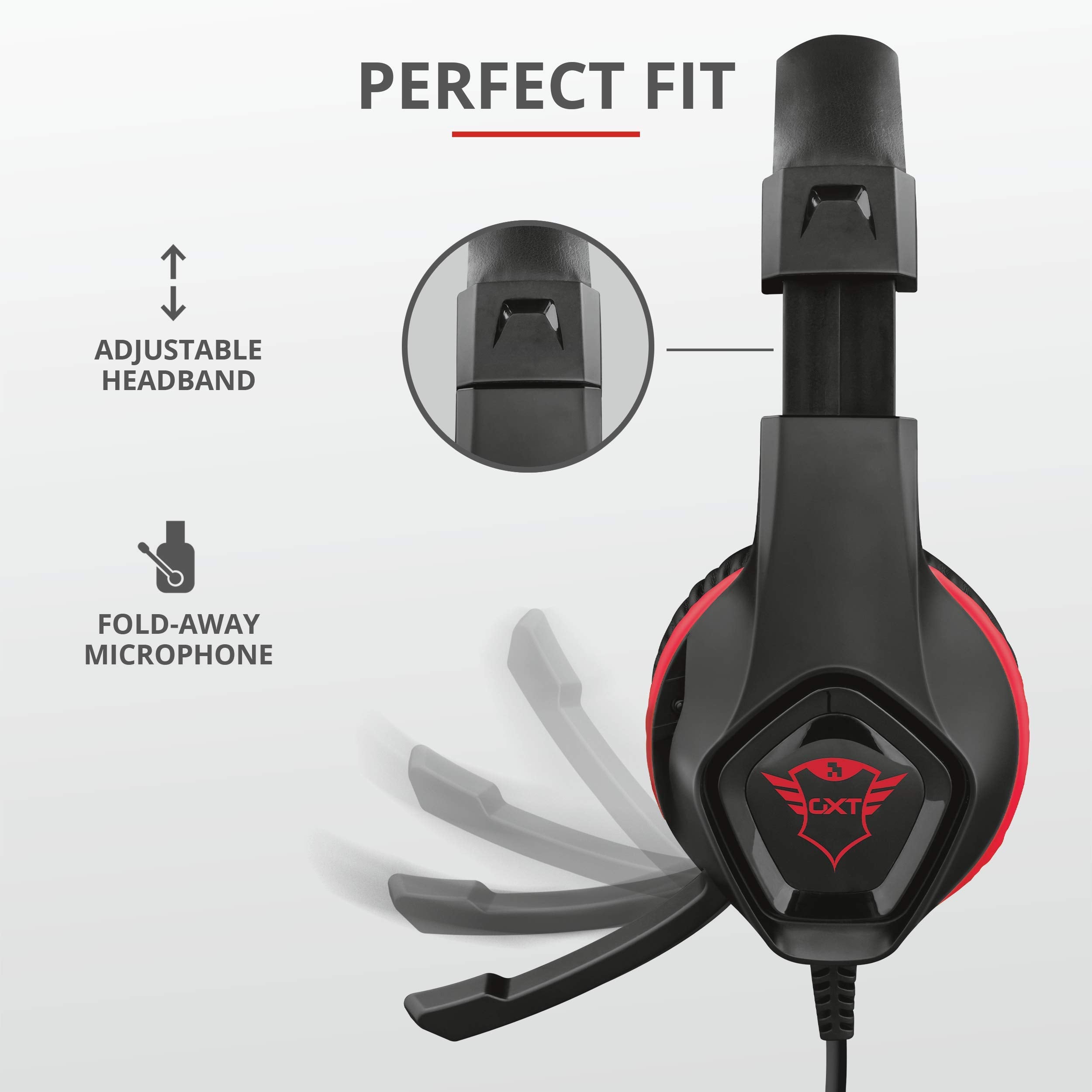 Trust Gaming Gxt 404r Rana Auriculares, Auriculares Con MicróFono Y Diadema Ajustable, Mando A Distancia Integrado, Cable De 1 M, Auriculares Para Pc, SWITCH - , Consola - Rojo Trust Gaming Gxt 404r Rana Auriculares, Auriculares Con MicróFono Y Diadema Ajustable, Mando A Distancia Integrado, Cable De 1 M, Auriculares Para Pc, SWITCH - , Consola - Rojo